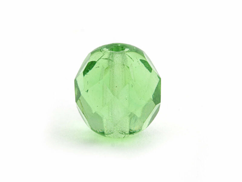 Camo Glasperlen 10 mm in Chartreuse mit Facettenschliff für Angelmontagen
