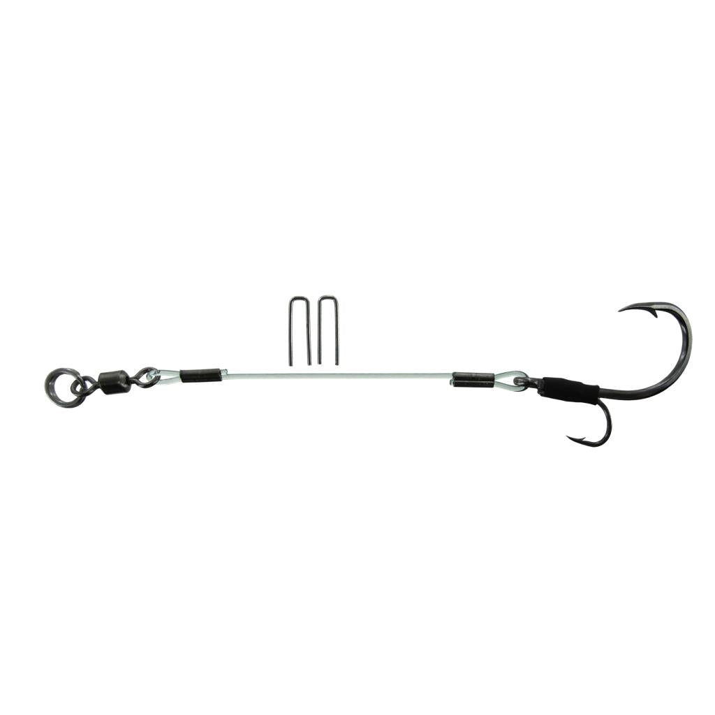 Stinger System mit zwei Haken und 1,2 mm Monovorfach zum Meeresangeln