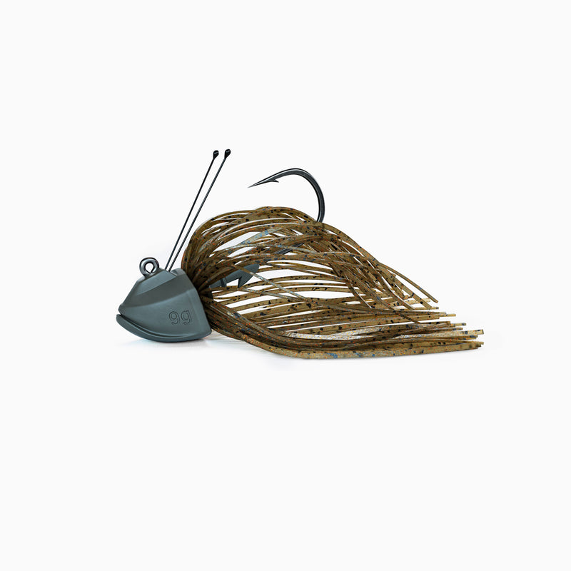 NAYS DLT Type 1 Skirted Jig mit BKK Haken und Titandraht Krautschutz.