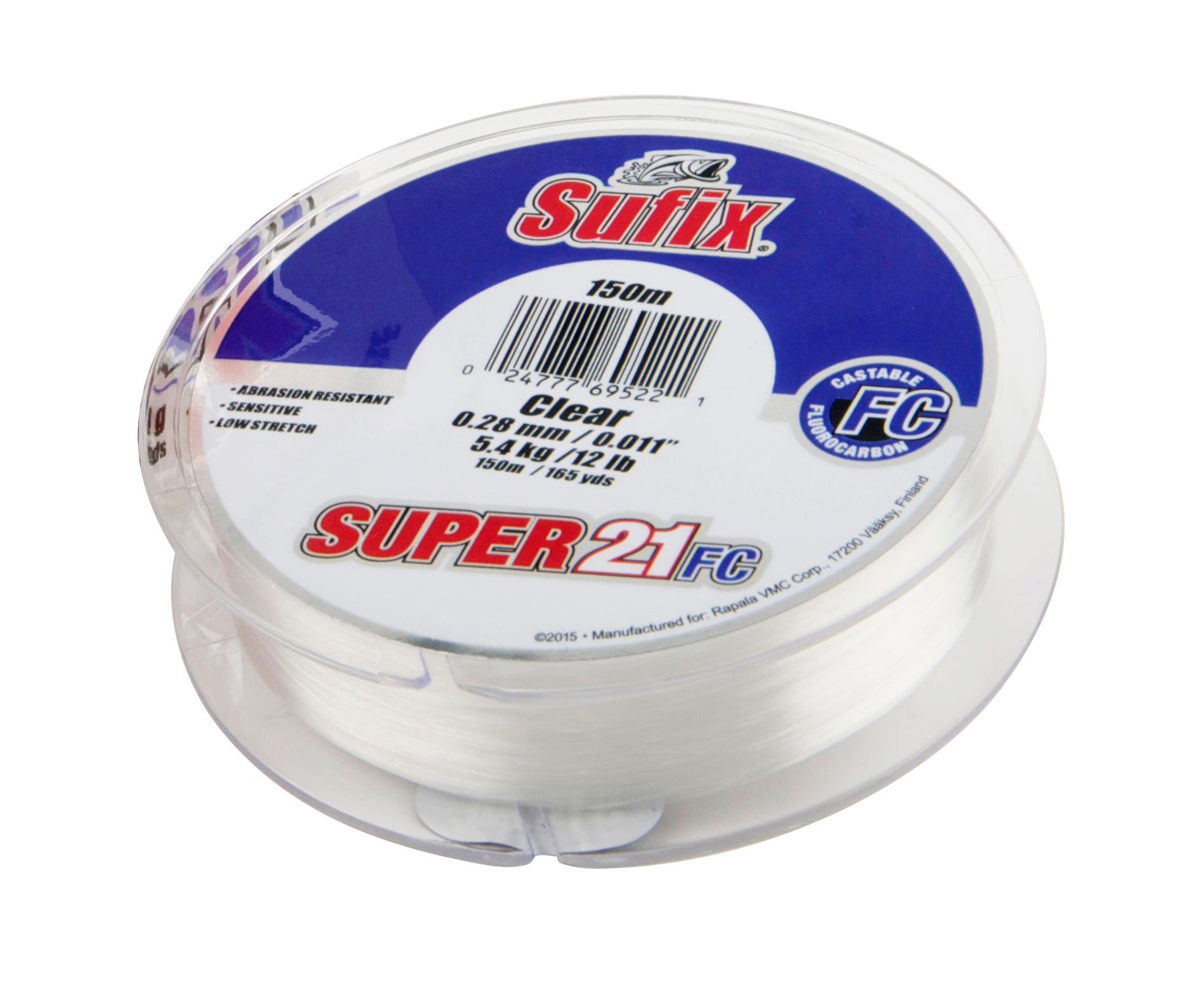 Super 21® FC von Sufix – hochwertige Angelschnur für präzise Anwendungen am Wasser.