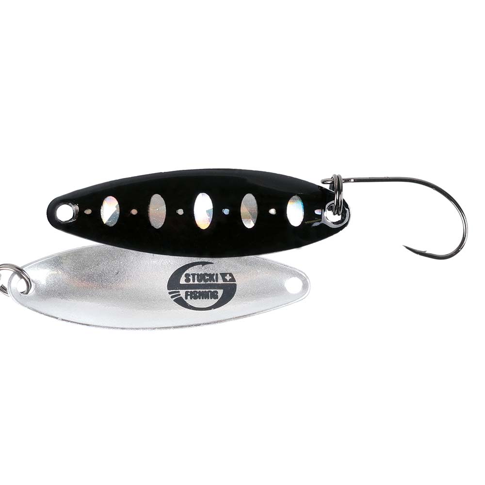Stucki Fishing Microspoon Cervin Spoon mit Perlmutt & UV-Effekt