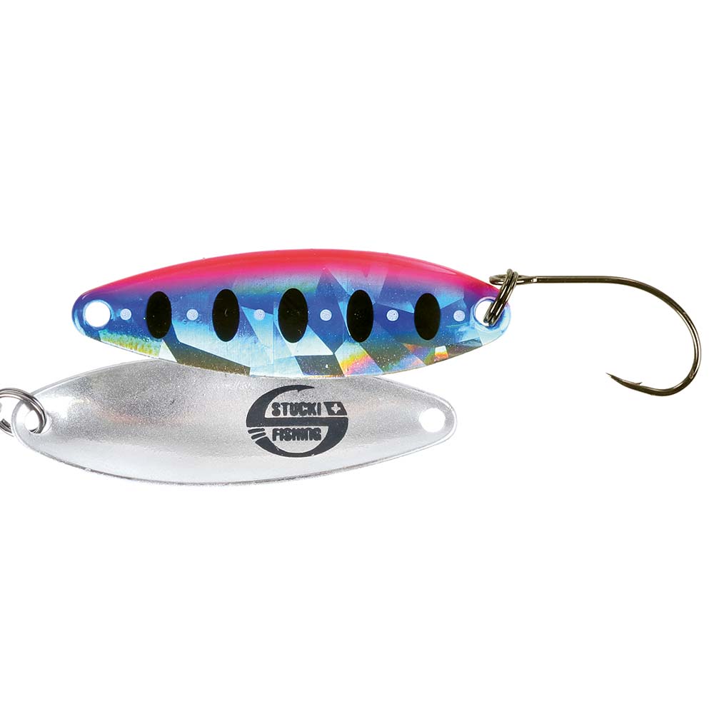 Stucki Fishing Microspoon Cervin Spoon mit Perlmutt & UV-Effekt