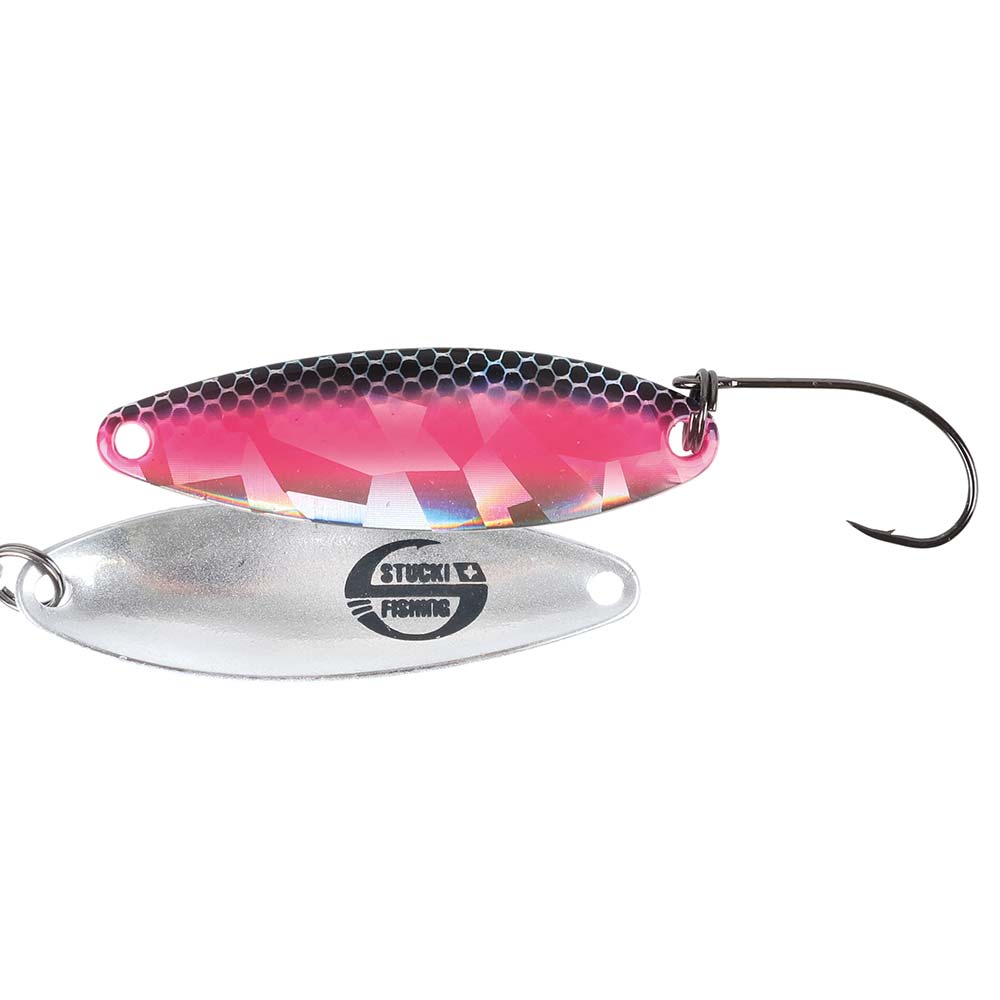 Stucki Fishing Microspoon Cervin Spoon mit Perlmutt & UV-Effekt