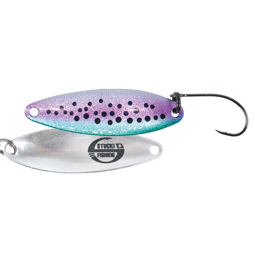 Stucki Fishing Microspoon Cervin Spoon mit Perlmutt & UV-Effekt