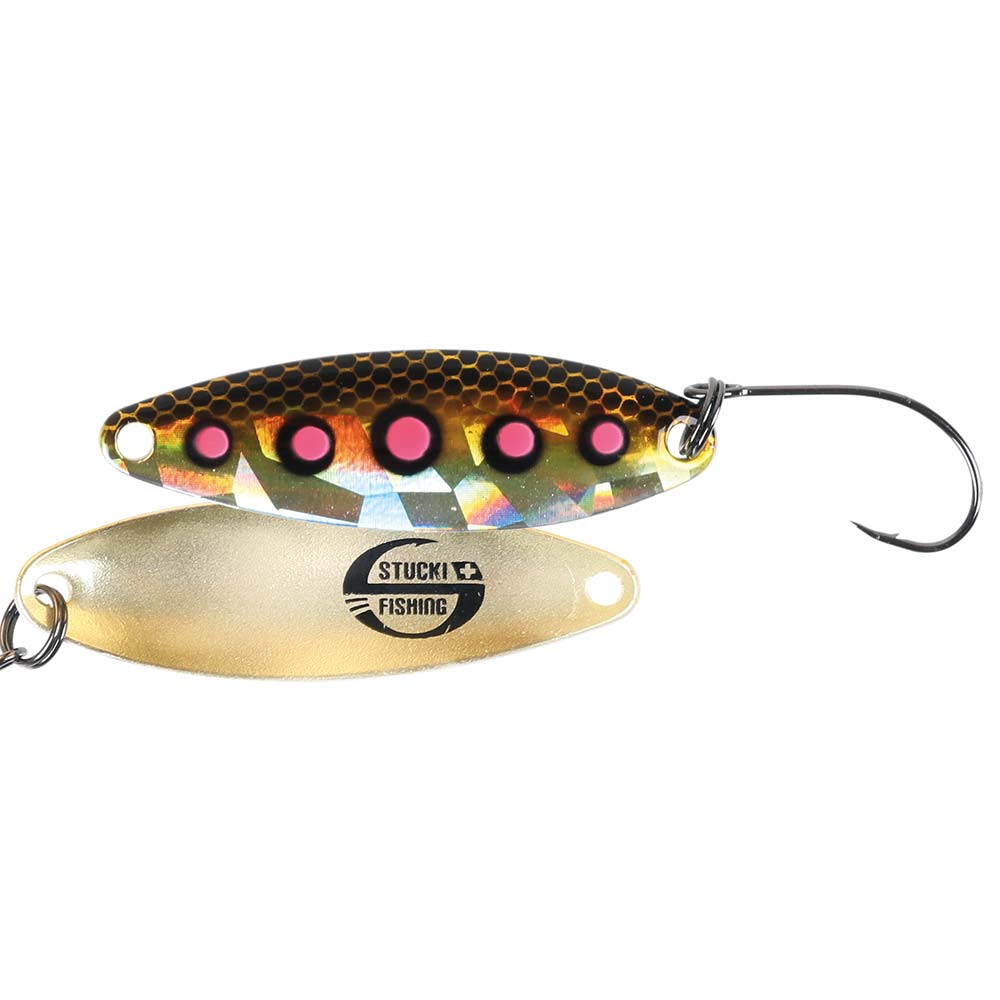 Stucki Fishing Microspoon Cervin Spoon mit Perlmutt & UV-Effekt