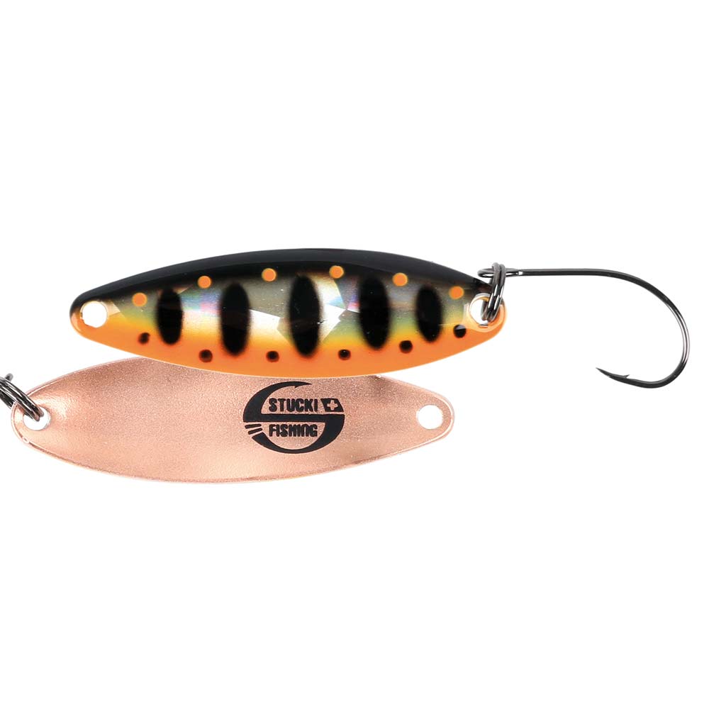 Stucki Fishing Microspoon Cervin Spoon mit Perlmutt & UV-Effekt