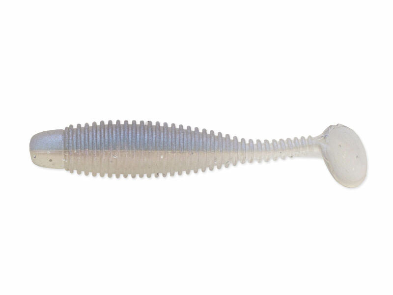 Lunker City Grubster ist ein gerippter Gummifisch mit Schaufelschwanz