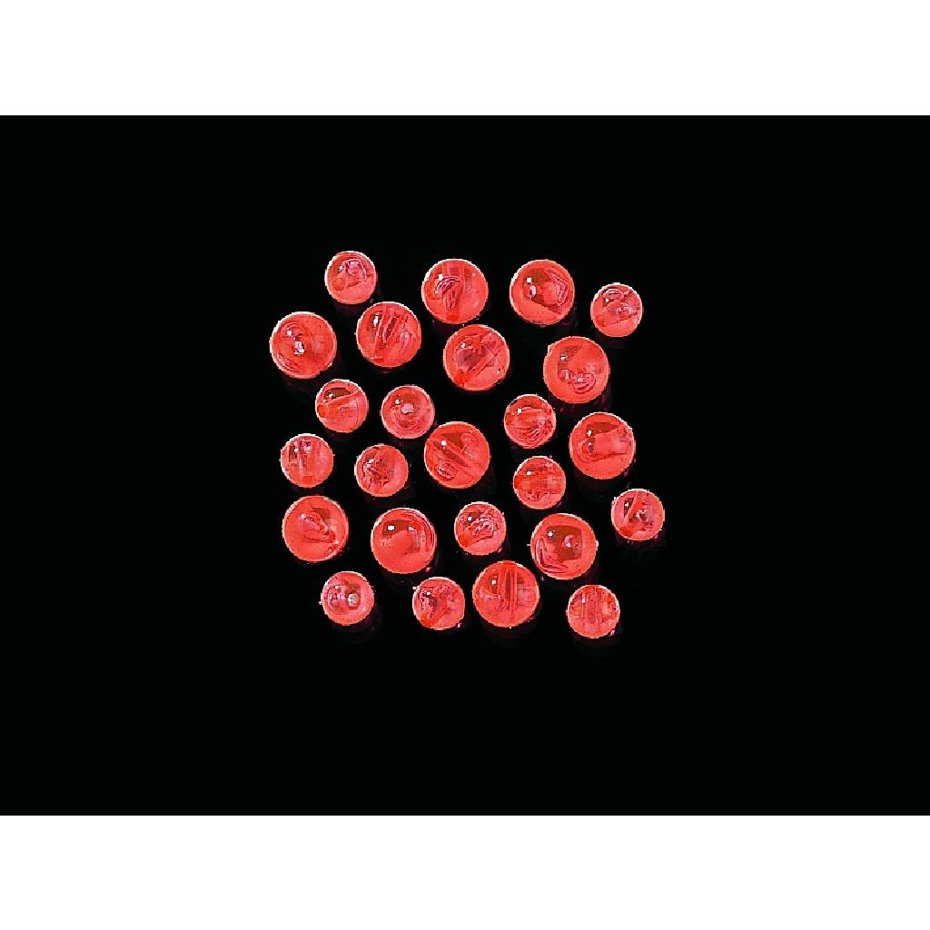 Rote 7 mm Angelperlen aus Kunststoff für Montagen und Posenbau