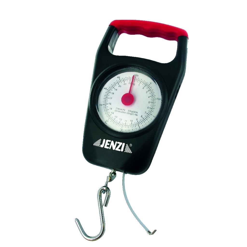 Federzugwaage DELUXE mit Haken und integriertem Maßband bis 22 kg