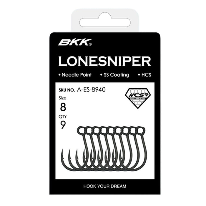 BKK Lonesniper Inline Single Hook – Super‑Slide‑beschichteter, geschmiedeter Einzelhaken für Süß‑ & Salzwasser