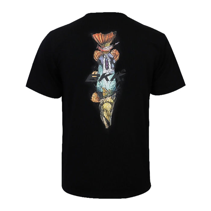 BKK Brand Values Pike Black T-Shirt – atmungsaktives Sorona-Activewear‑Material mit stilisiertem Hecht‑Print