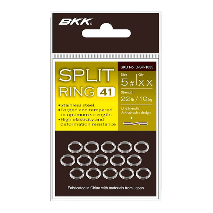 BKK Split Ring‑41 – feiner, polierter Edelstahl-Sprengring für präzises Lack ausbalancieren und große Spoons