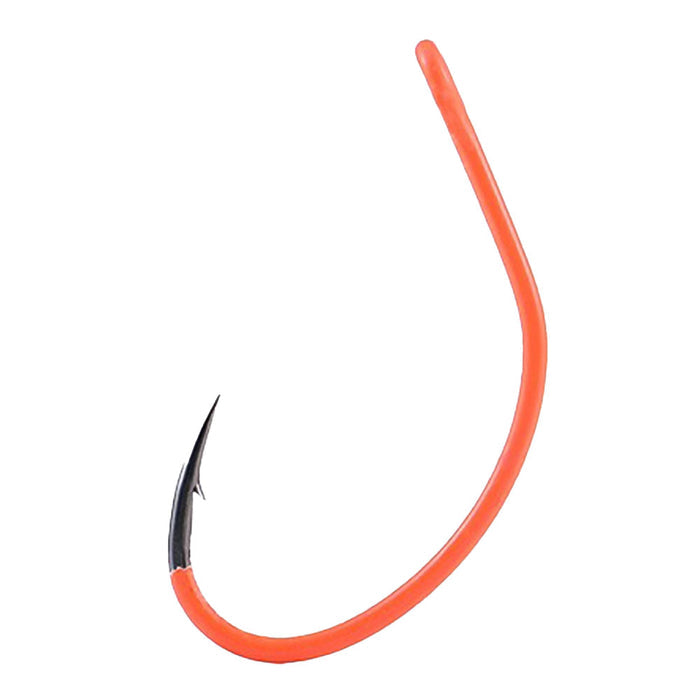 BKK Spoon 22 UVO Hook – orange UV-beschichteter Einzelhaken mit extra großer Öse und nach innen gerichteter Needle‑Point‑Spitze, ideal für Lachs, Forelle und Saibling