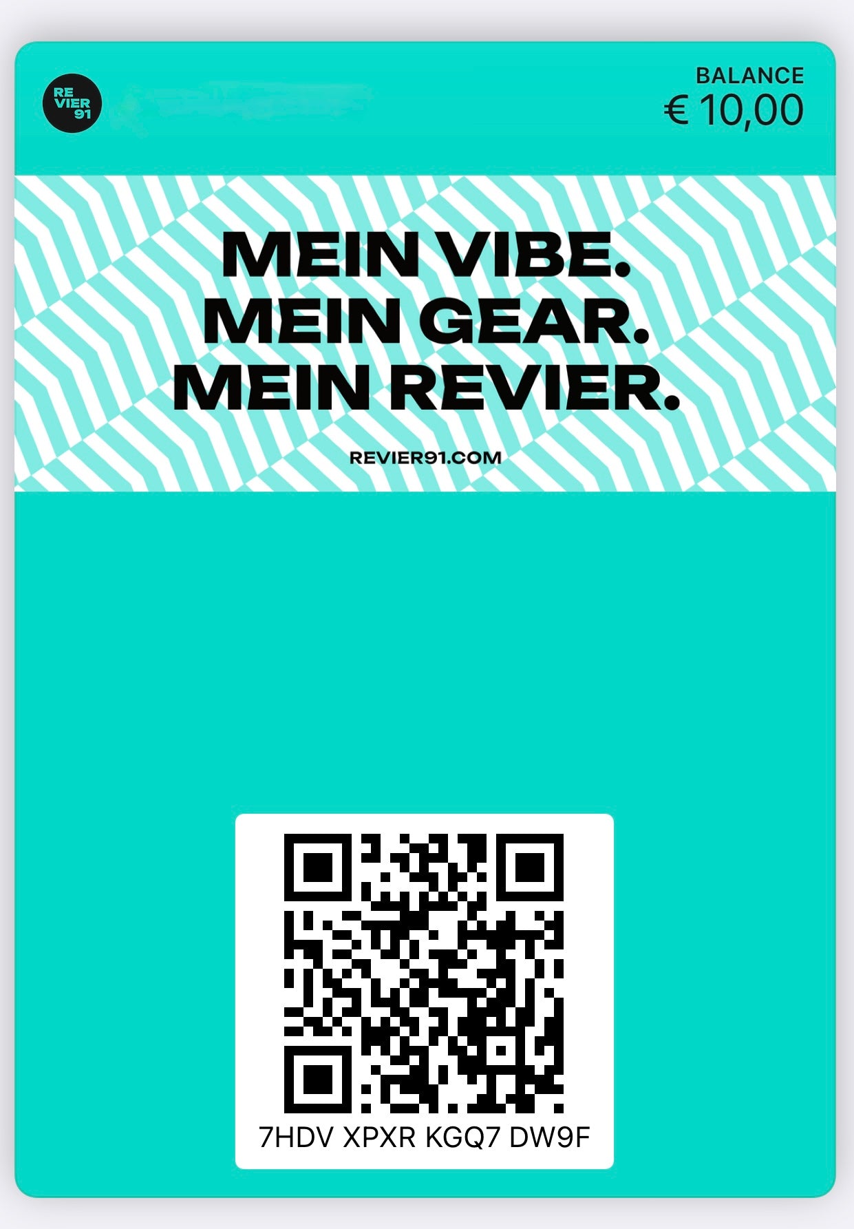 REVIER91 | GUTSCHEIN