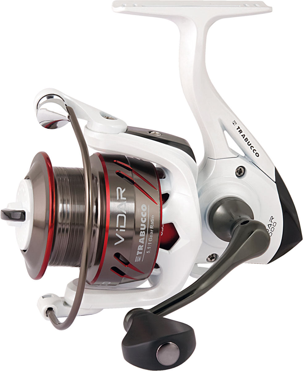 Trabucco VIDAR 3000 Spinnrolle mit Oversized-Spule, Powergriff und 5+1 Kugellagern