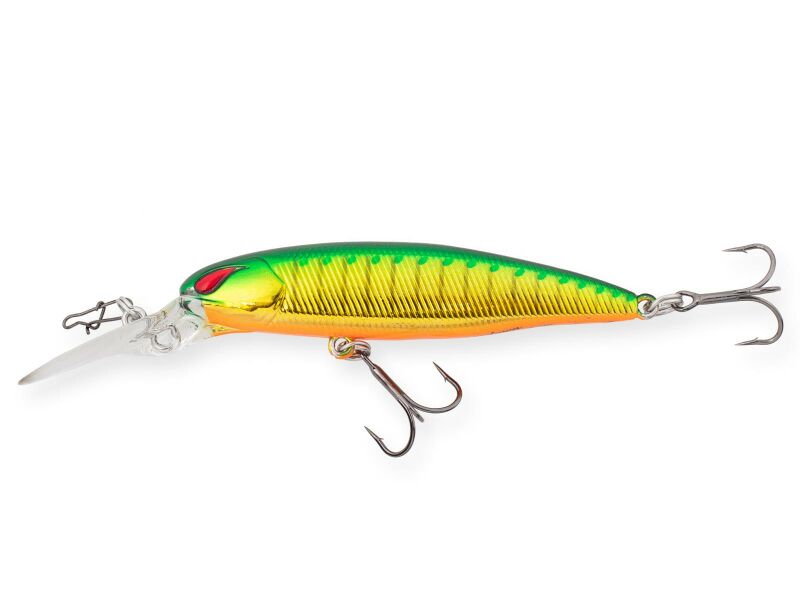 JACKALL Laydown Minnow Deep JW 074 Wobbler mit tieflaufender Aktion für Raubfischangeln