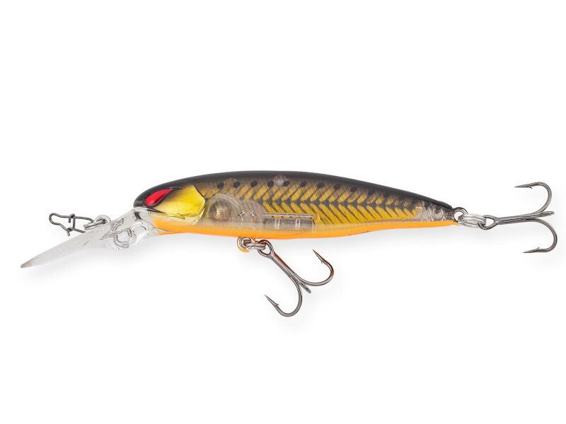 JACKALL Laydown Minnow Deep JW 074 Wobbler mit tieflaufender Aktion für Raubfischangeln